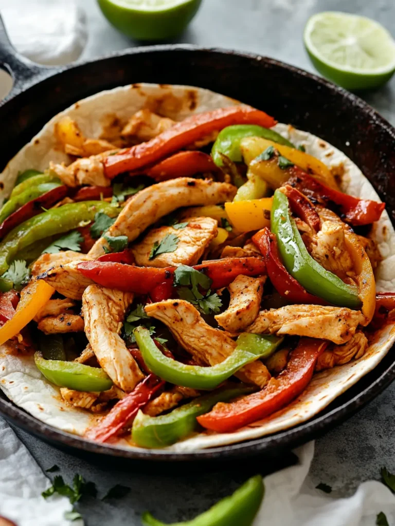 Skillet Chicken Fajitas Recipe