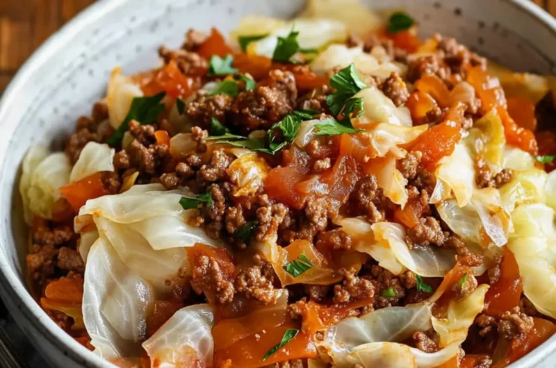 Ground Beef and Cabbage