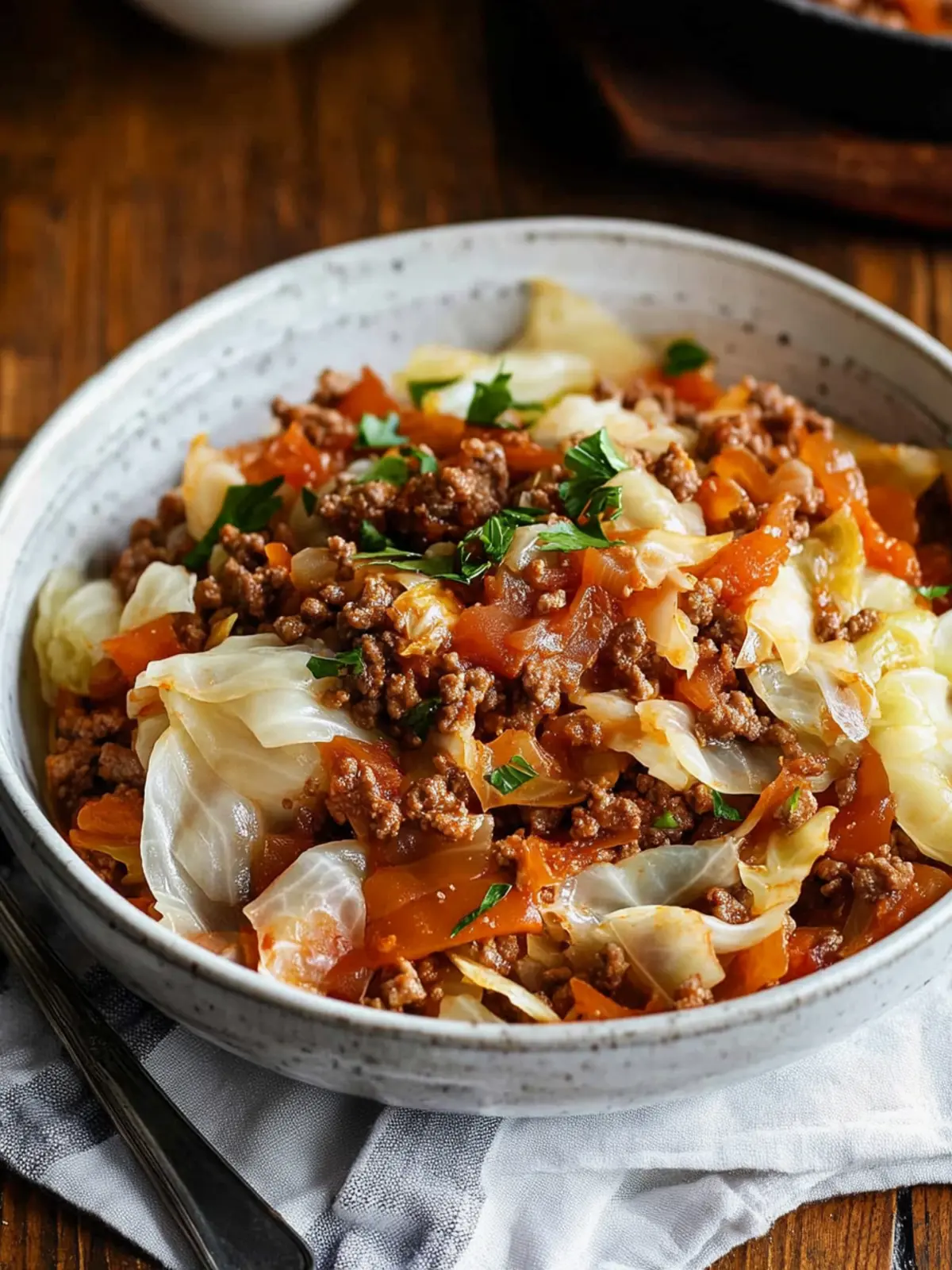 Ground Beef and Cabbage