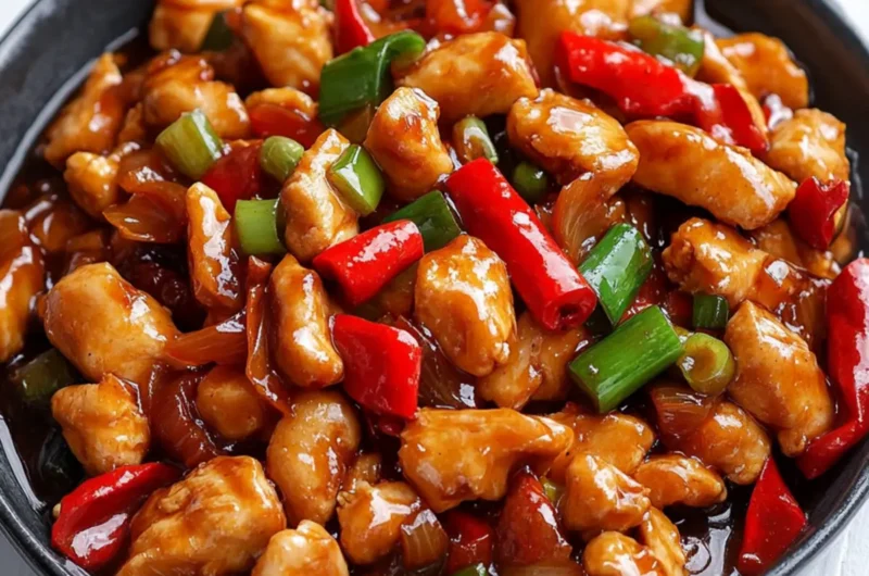 Chinese Kung Pao Chicken (Spicy Stir Fried Chicken)
