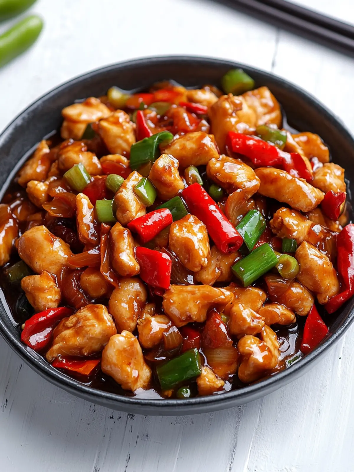 Chinese Kung Pao Chicken (Spicy Stir Fried Chicken)