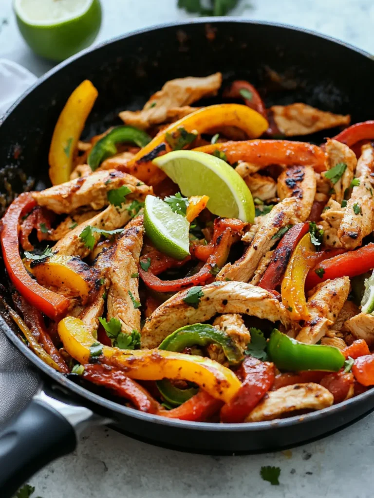 Skillet Chicken Fajitas Recipe