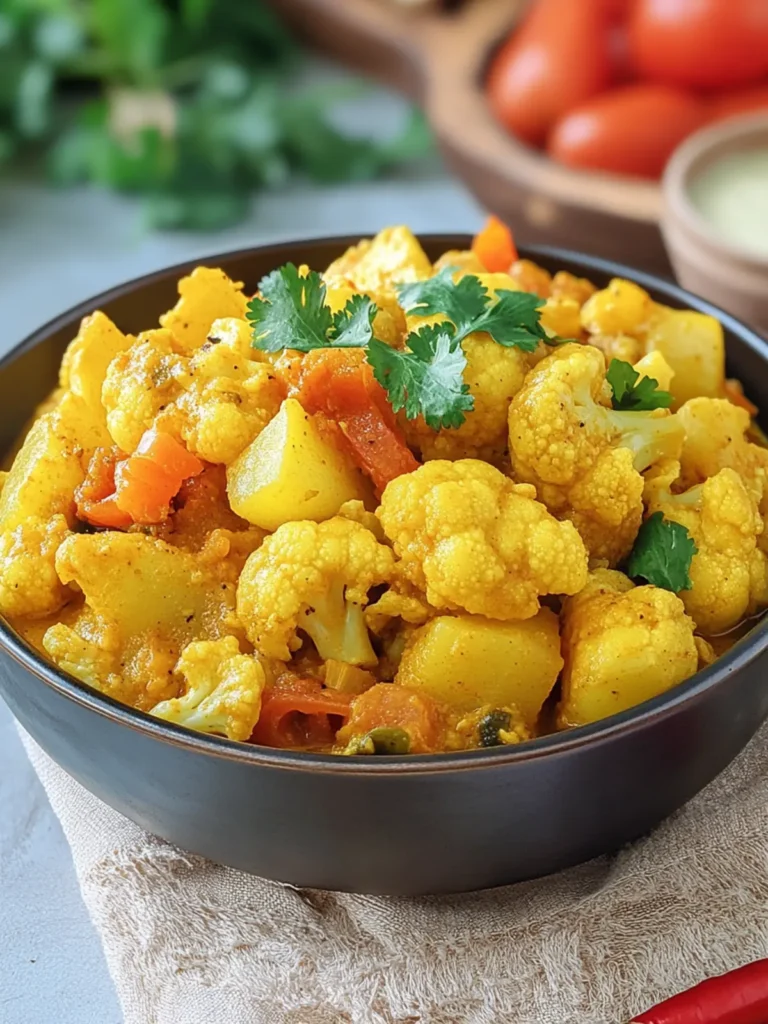 Indian Aloo Gobi (Potato and Cauliflower Curry)