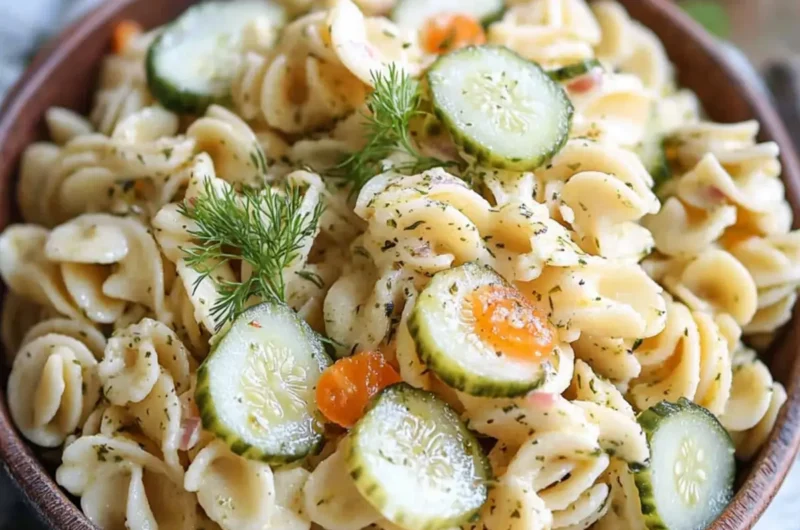 Dill Pickle Pasta Salad