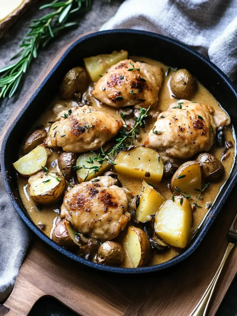 Creamy One Pan Chicken and Potatoes for Cozy Dinners 4 Creamy One Pan Chicken and Potatoes