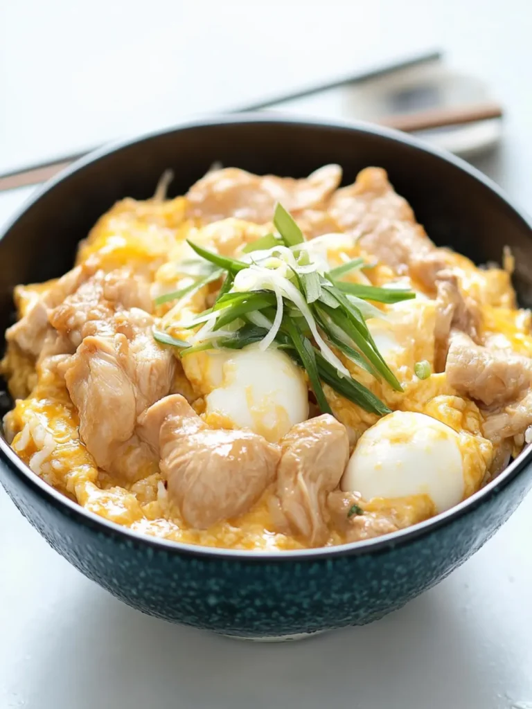 Japanese Oyakodon (Chicken and Egg Rice Bowl)