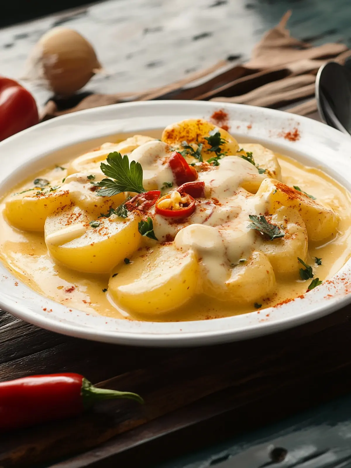 Peruvian Papa a la Huancaína (Potatoes in Spicy Cheese Sauce)