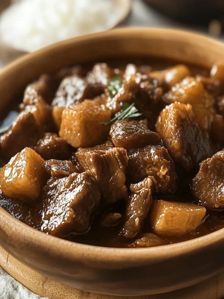 Savory Filipino Adobo: Your Ultimate Comfort Food Stew 3 Filipino Adobo (Marinated Meat Stew)