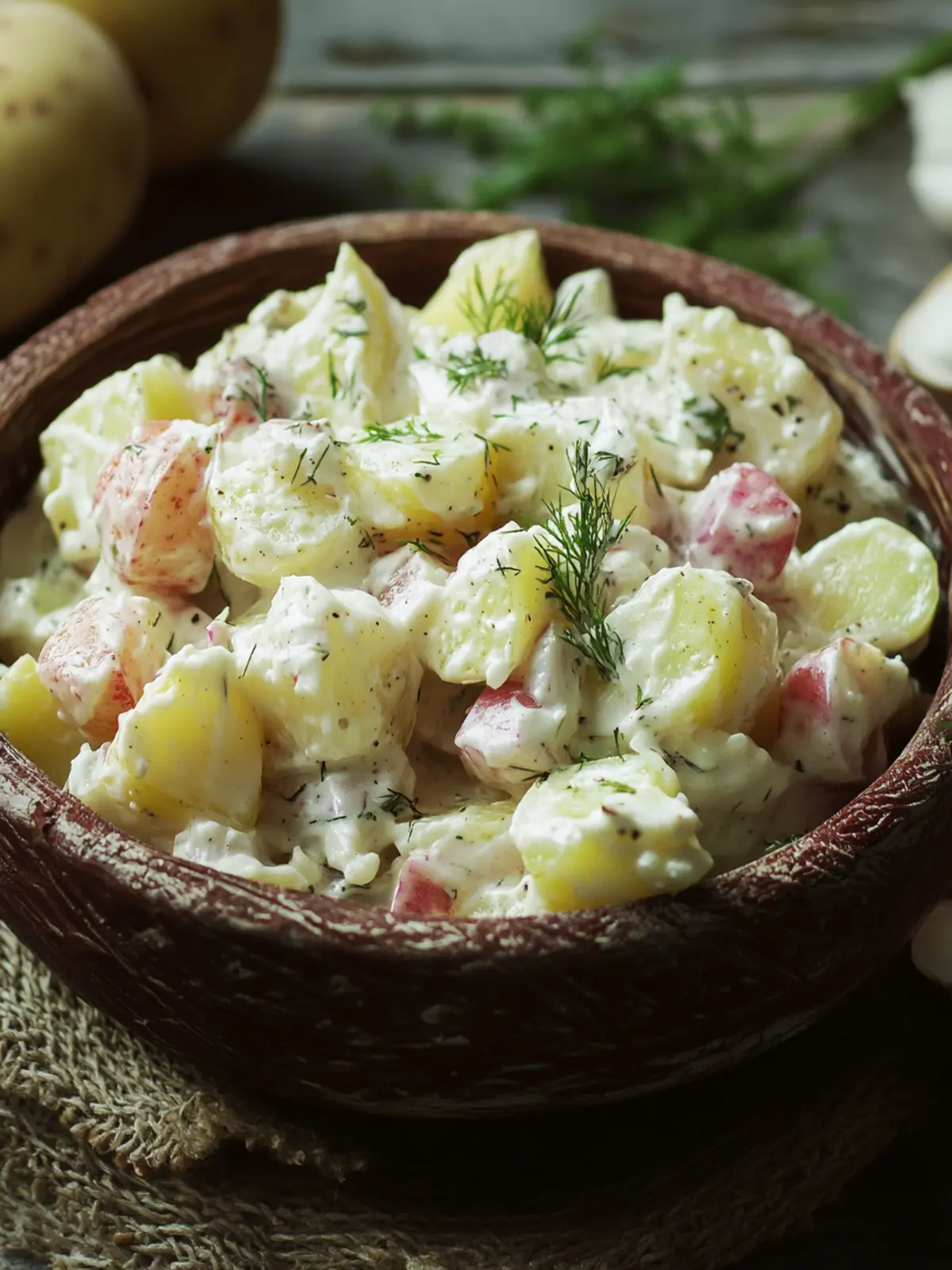 Latvian Rasols (Potato Salad)