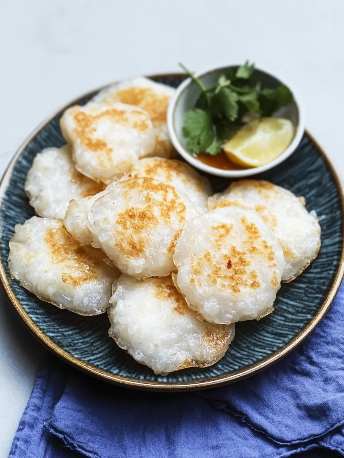 Thai Kanom Krok (Coconut Rice Pancakes)