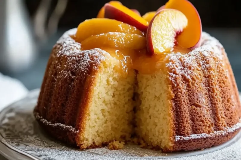 Peach Cobbler Pound Cake