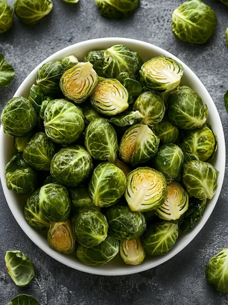 Belgian Chou de Bruxelles: Crispy Garlic Roasted Perfection 3 Belgian Chou de Bruxelles (Brussels Sprouts)