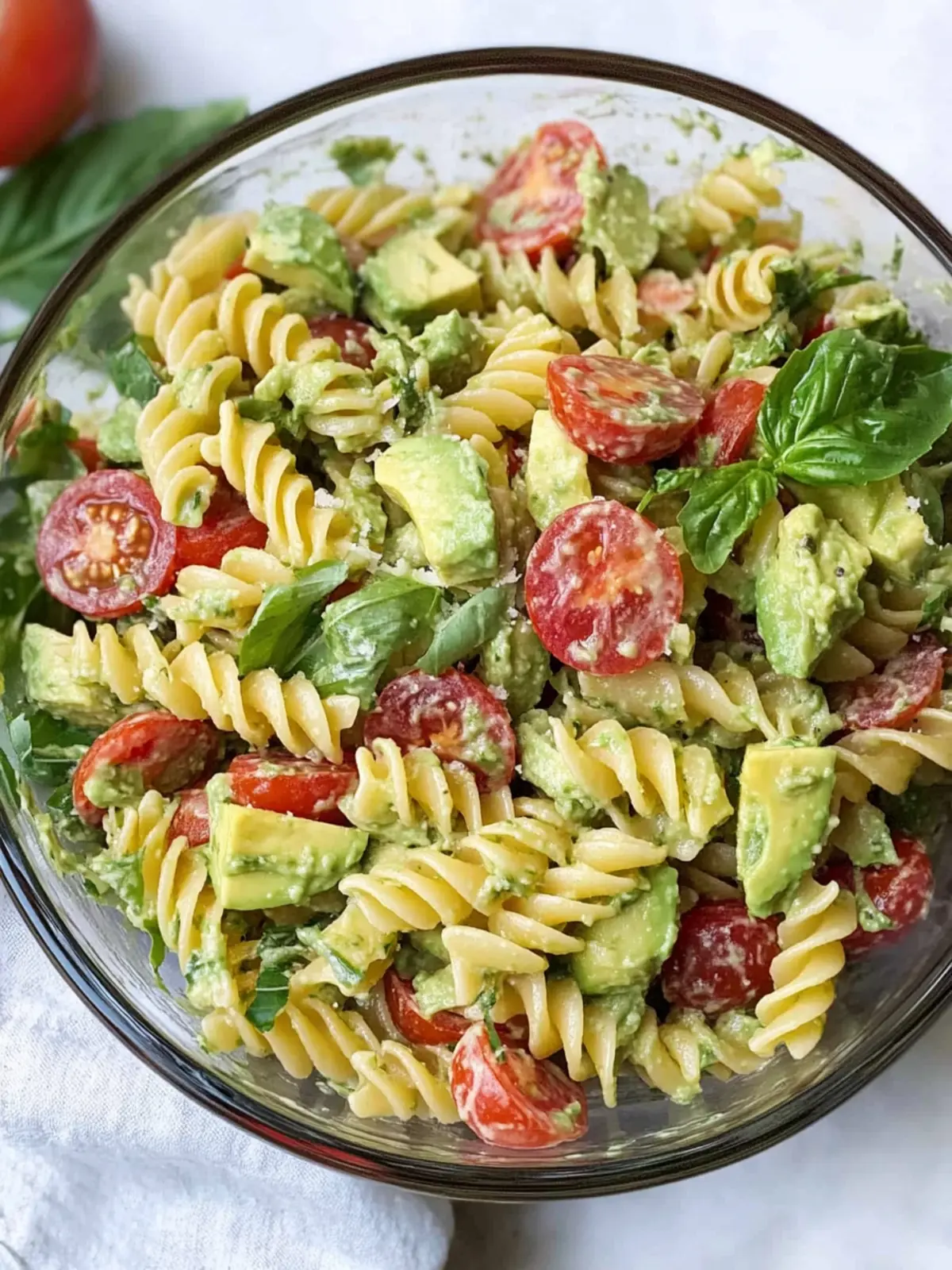 Creamy Avocado Pasta Salad That's Perfect for Summer Feasts 3 Avocado Pasta Salad