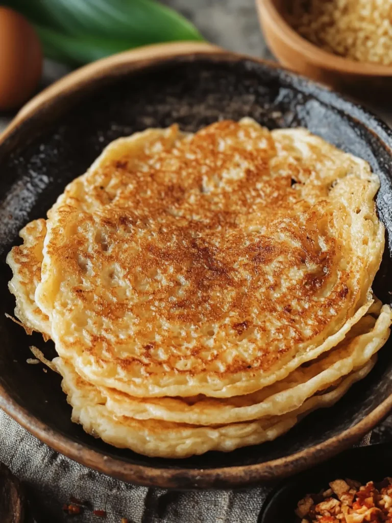 Indonesian Kerak Telor (Crispy Egg Pancake)