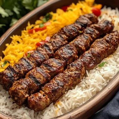 Chelo Kabab (Grilled Meat with Rice)