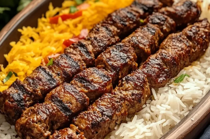 Chelo Kabab (Grilled Meat with Rice)
