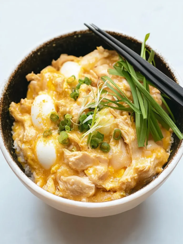 Japanese Oyakodon (Chicken and Egg Rice Bowl)
