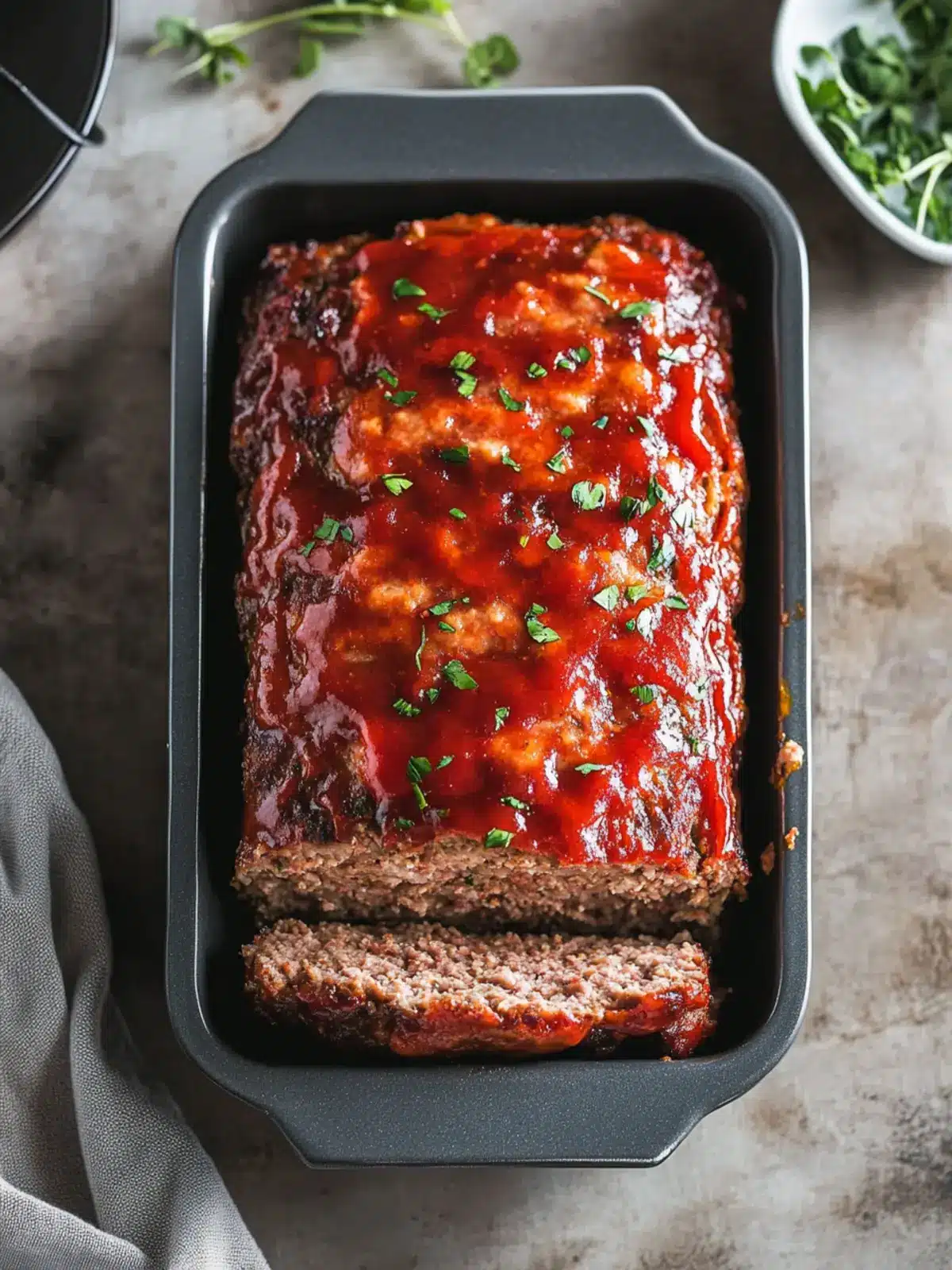Easy Whole30 Bison Meatloaf