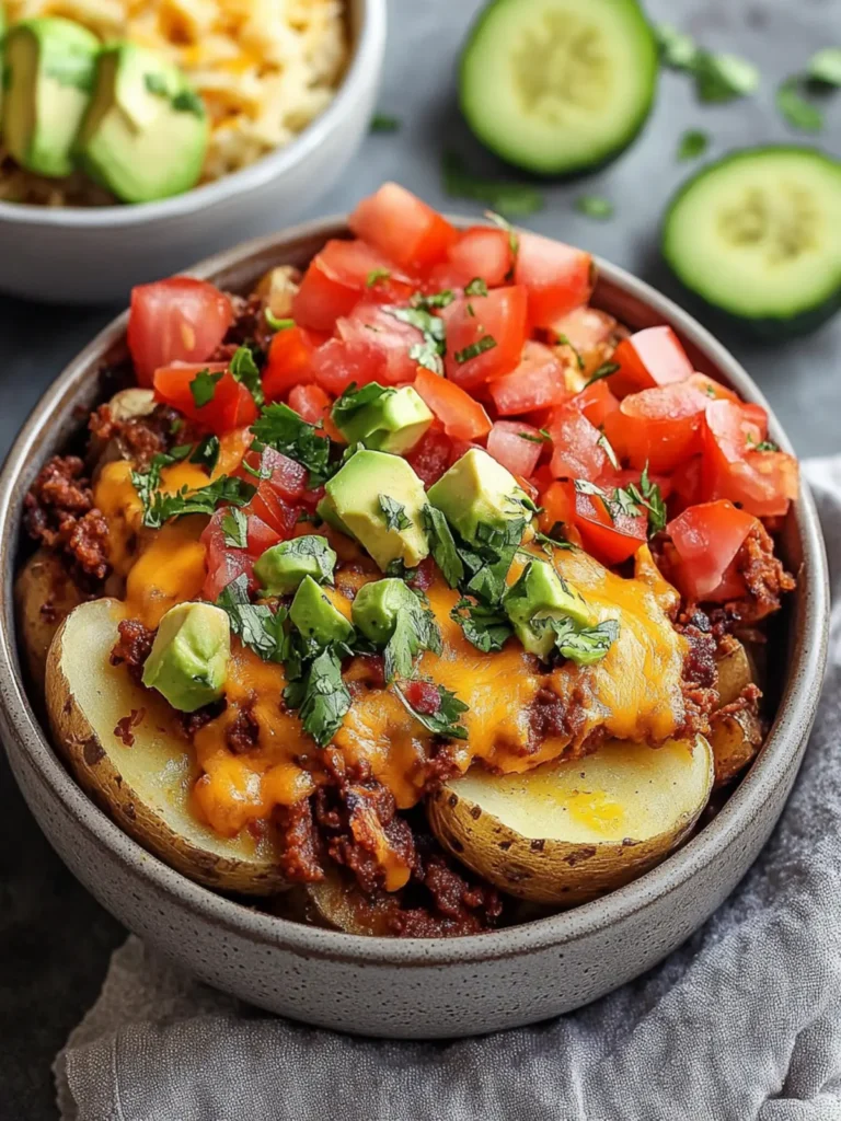 Loaded Fiesta Potato Bowls: Crispy & Cheesy Dinner Fun