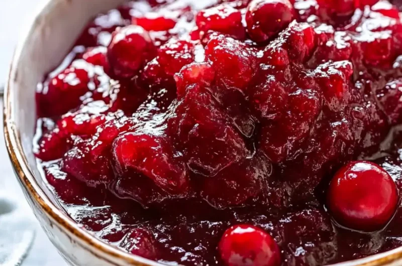 Slow Cooker Cranberry Sauce