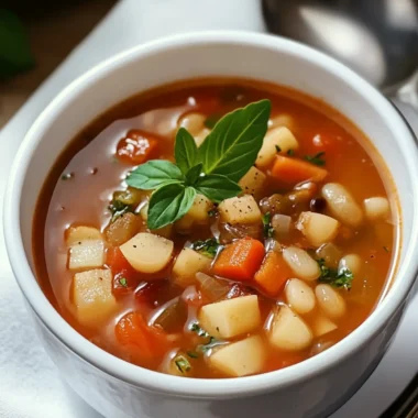 Italian Minestrone (Vegetable Soup)