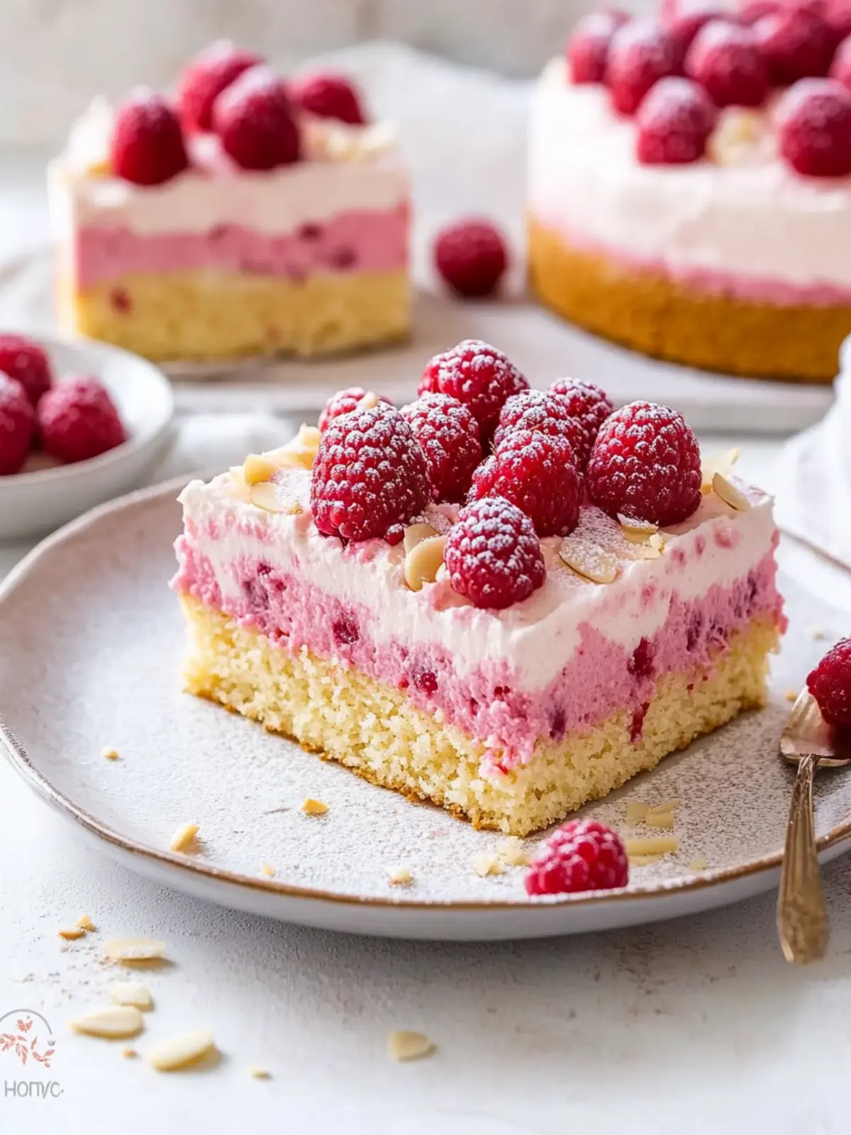 Almond Raspberry Cake: A Soft and Refreshing Treat