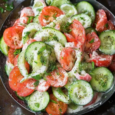 Deliciously Creamy Cucumber Tomato Salad You'll Crave Daily 10 Creamy Cucumber Tomato Salad
