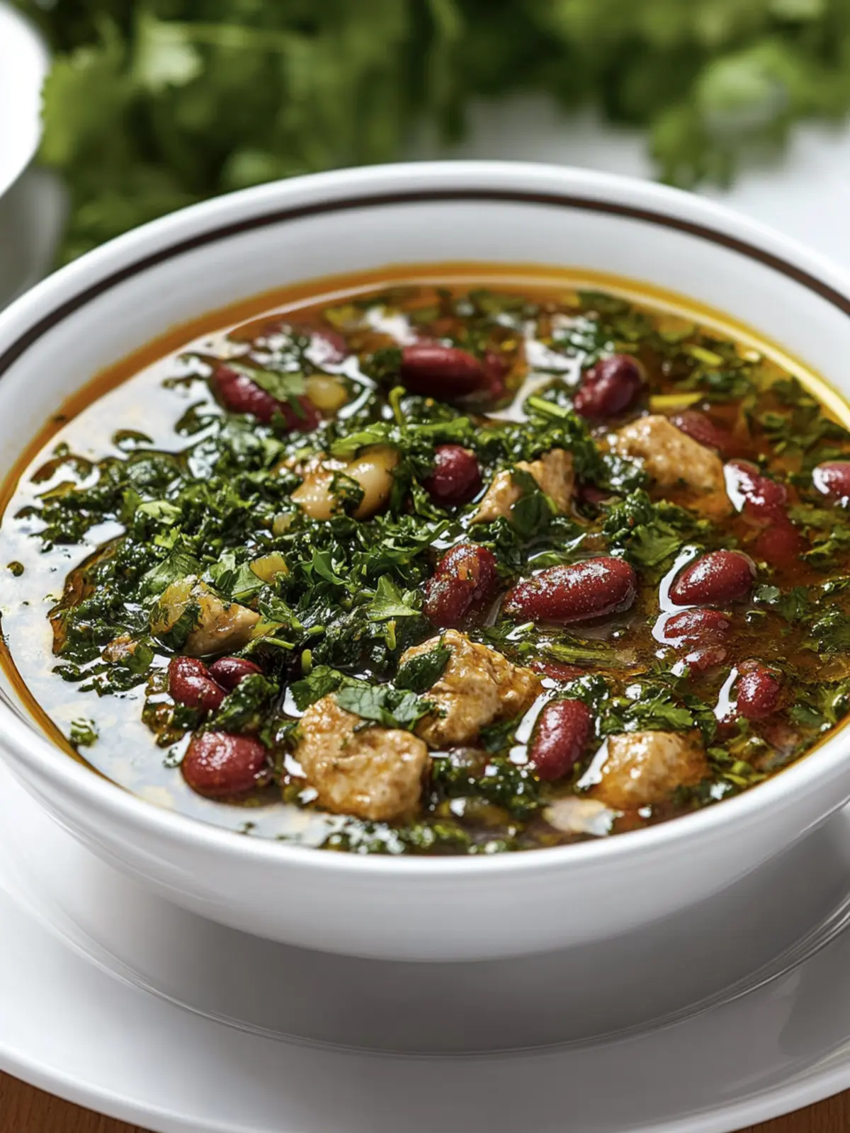 Ghormeh Sabzi (Herb and Kidney Bean Stew)