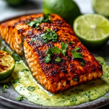 Create Flavorful Memories With Baked Cajun Salmon And Avocado Lime Sauce
