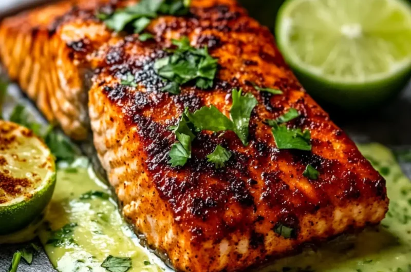 Create Flavorful Memories With Baked Cajun Salmon And Avocado Lime Sauce