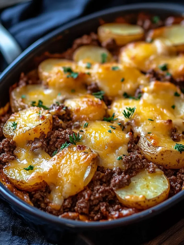 Cheesy Ground Beef and Potatoes: Your New Favorite Comfort Dish 3 Cheesy Ground Beef and Potatoes