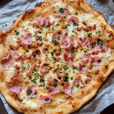 German Flammkuchen (Flatbread Pizza)