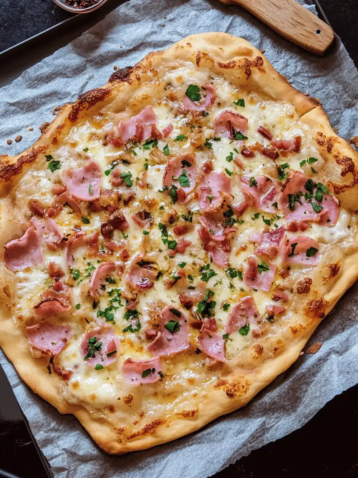 German Flammkuchen (Flatbread Pizza)