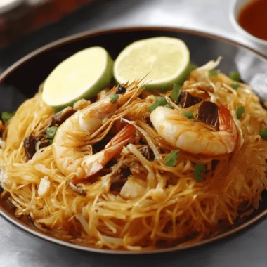 Discover Filipino Pancit Malabon: Savory Shrimp Noodles Delight 9 Filipino Pancit Malabon (Shrimp Noodles)