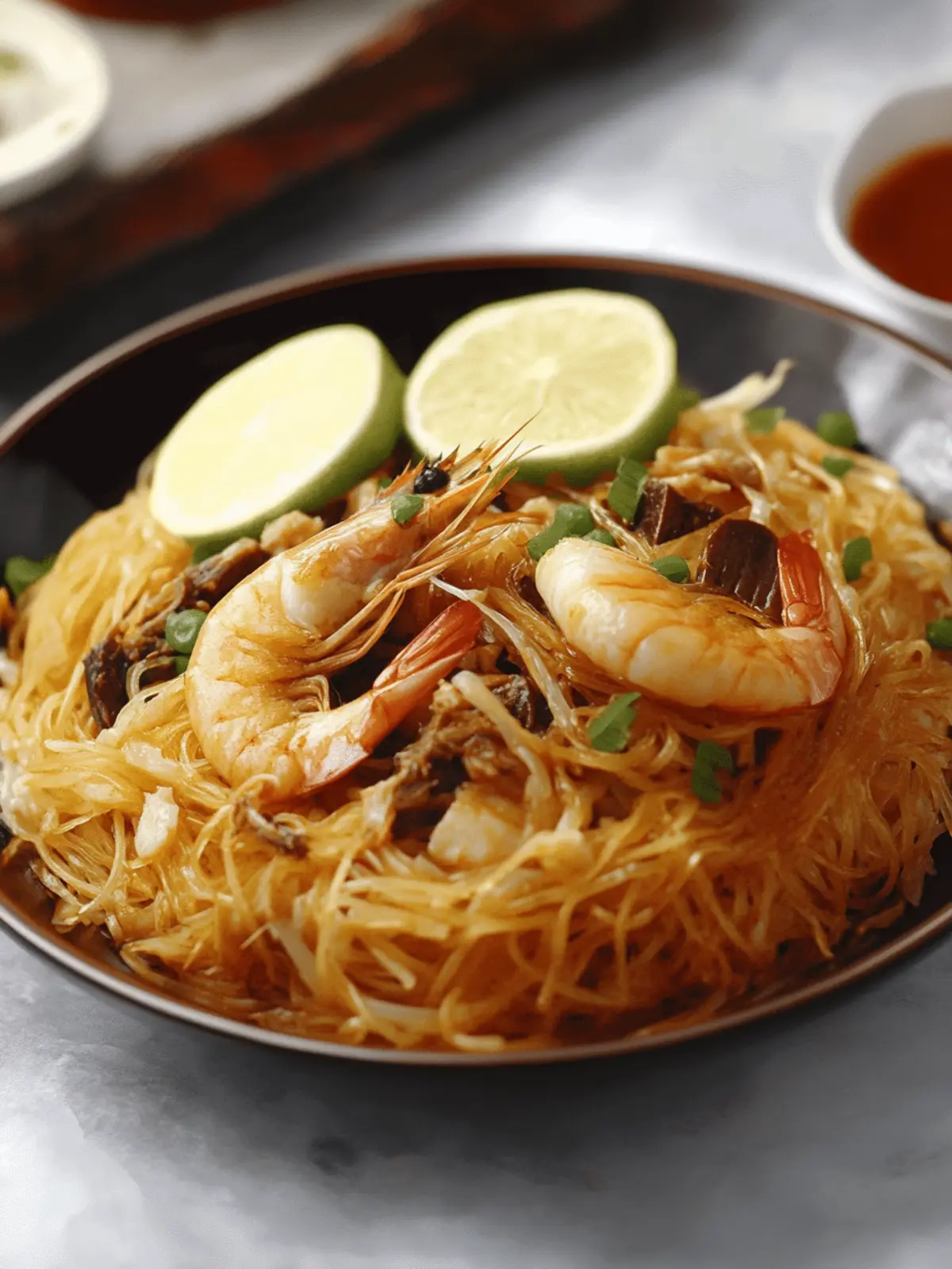 Discover Filipino Pancit Malabon: Savory Shrimp Noodles Delight 5 Filipino Pancit Malabon (Shrimp Noodles)