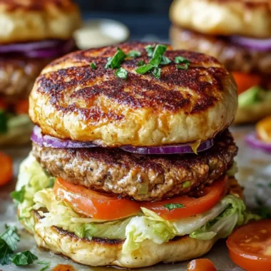 Oven-Baked Cabbage Burgers