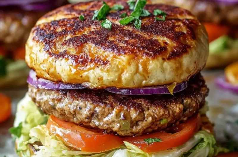 Oven-Baked Cabbage Burgers