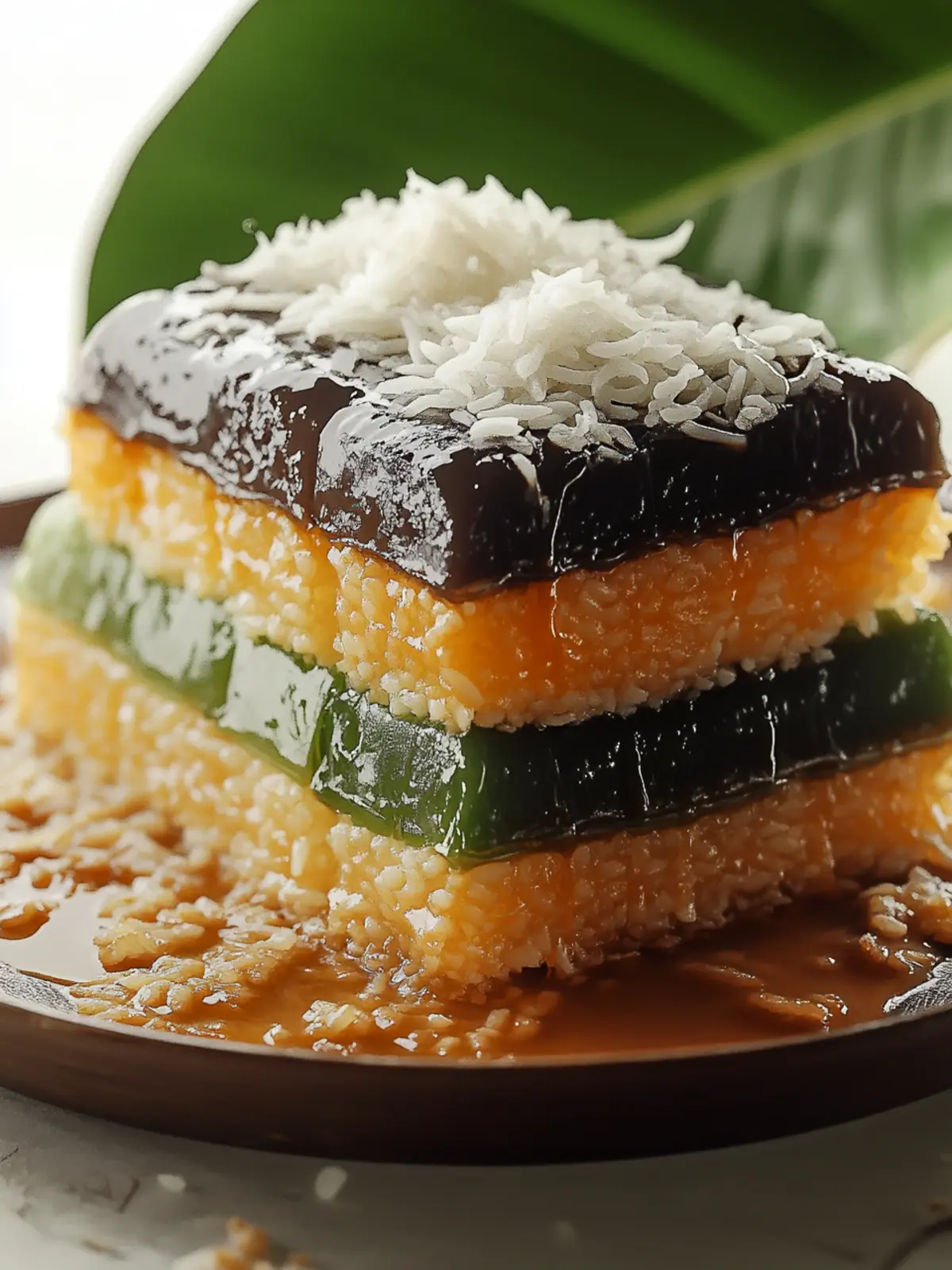Filipino Sapin-Sapin (Layered Rice Cake)