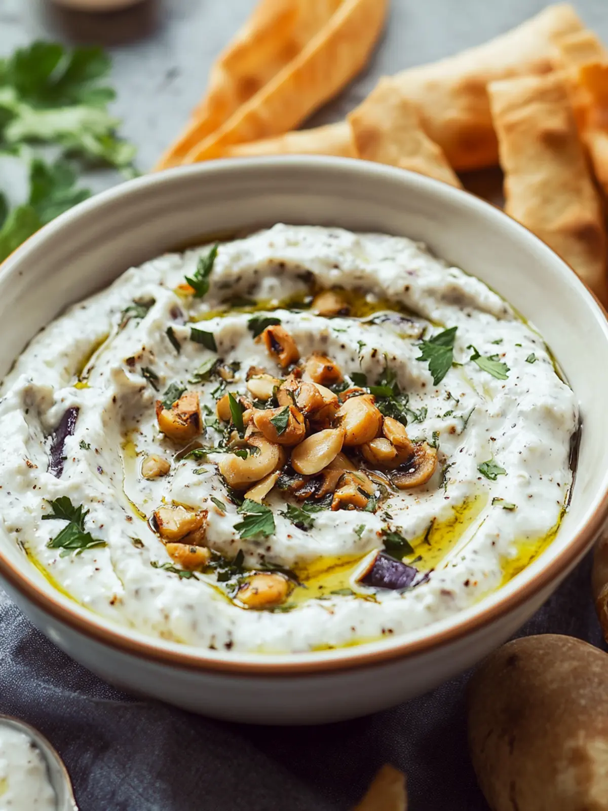 Borani Bademjan (Yogurt Eggplant Dip)