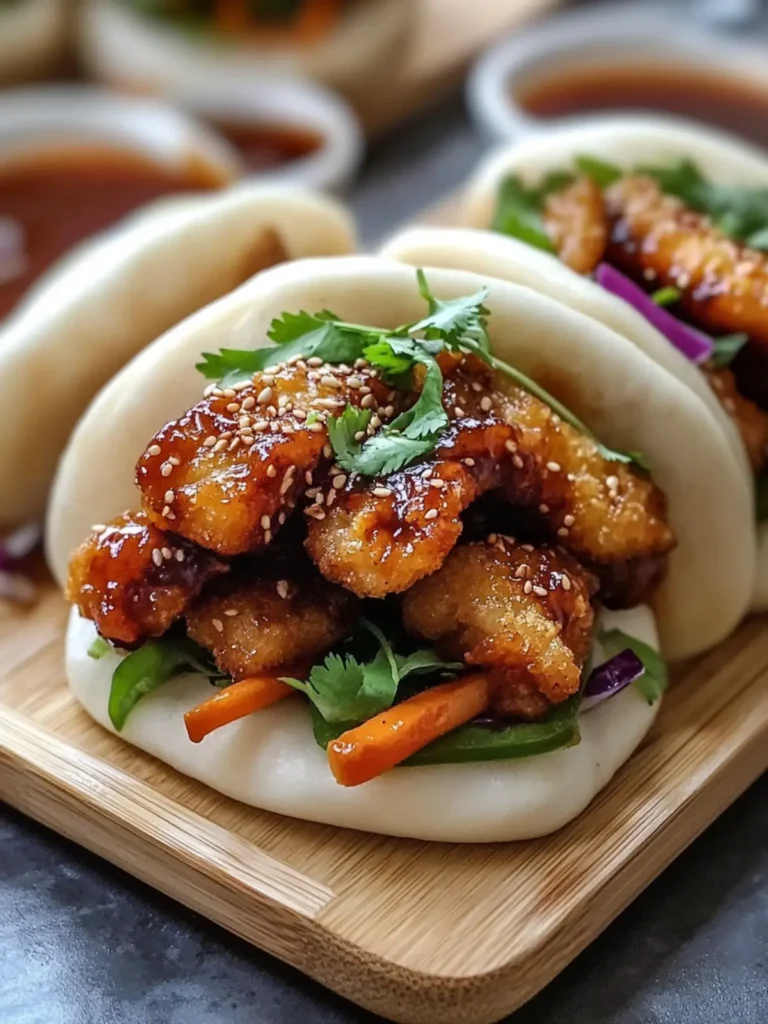 Sticky Crispy Chicken Bao Buns You’ll Want to Make Tonight 2 Sticky Crispy Chicken Bao Buns