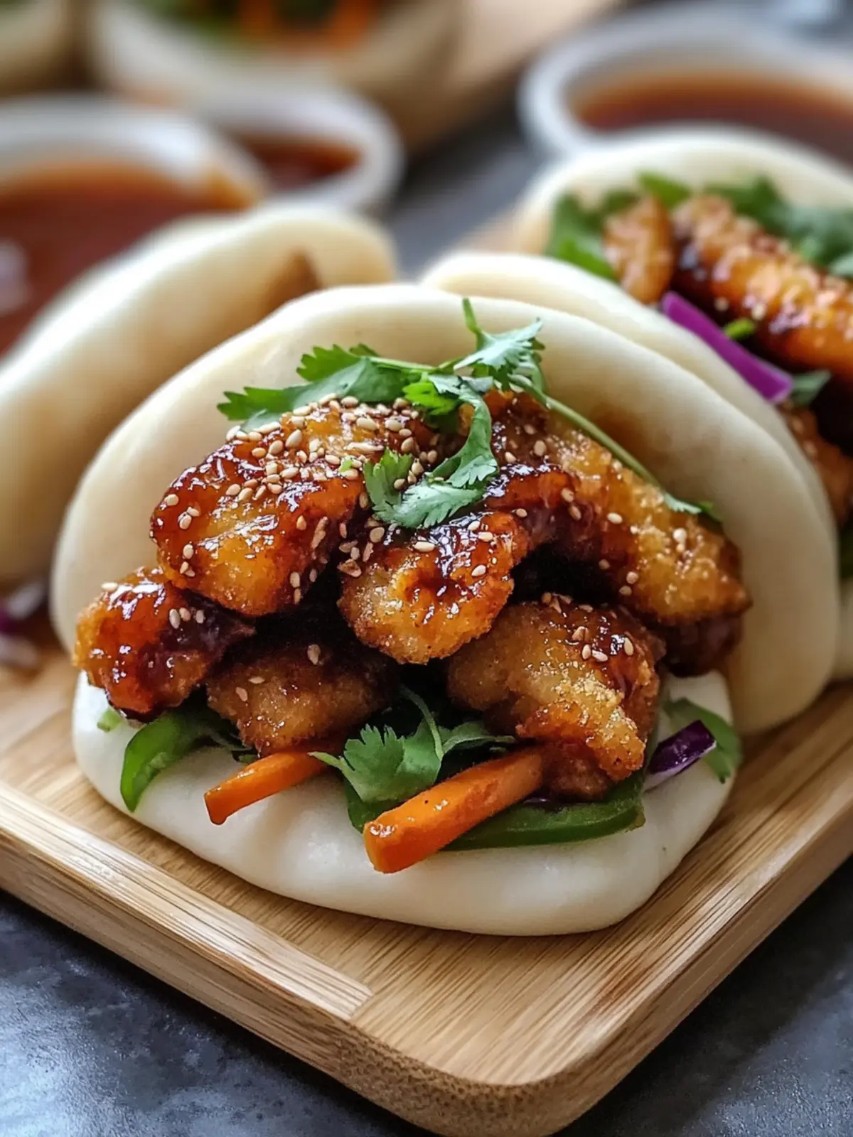 Sticky Crispy Chicken Bao Buns You’ll Want to Make Tonight 2 Sticky Crispy Chicken Bao Buns