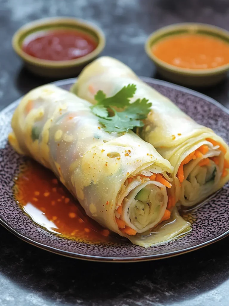 Malaysian Popiah (Fresh Spring Rolls)