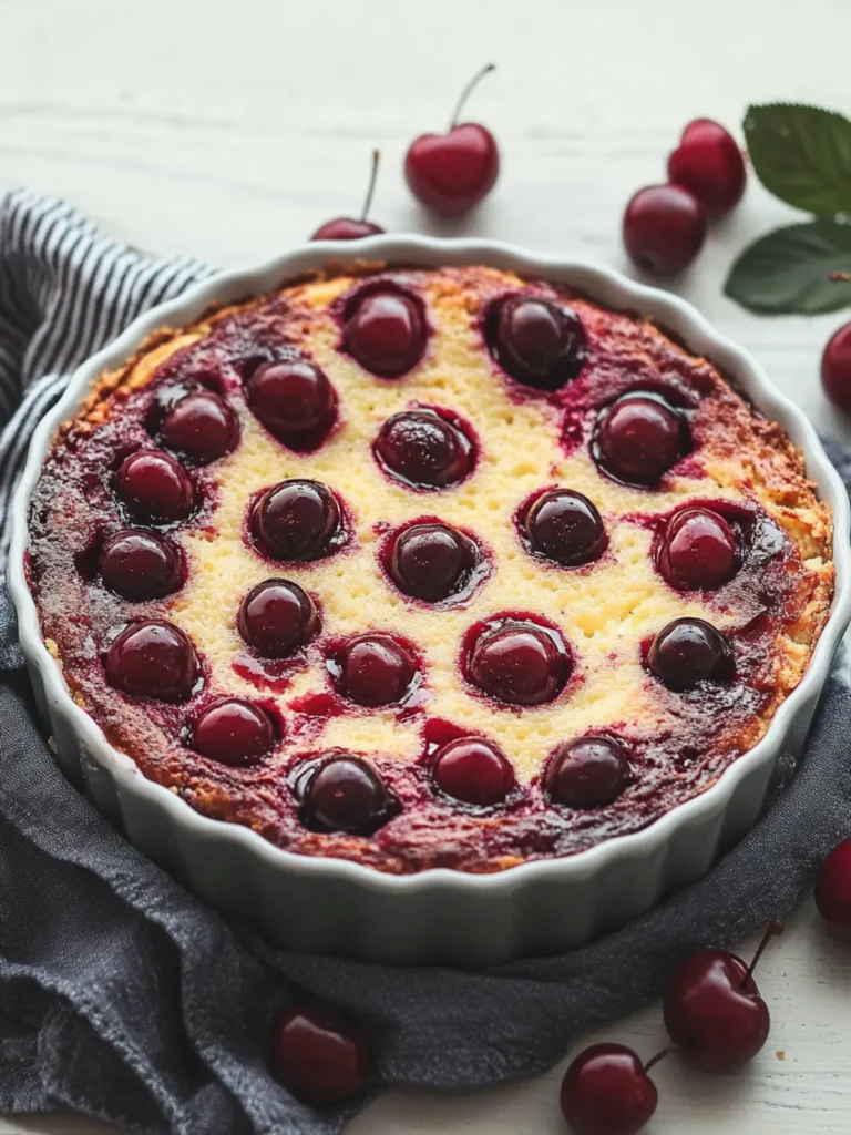 French Clafoutis (Baked Cherry Dessert)
