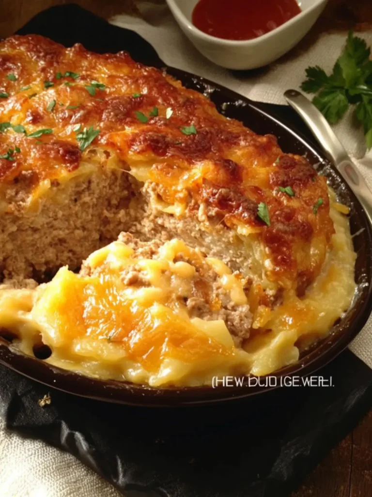 Delicious Easy Cheesy Scalloped Potatoes & Meatloaf Recipe 2 Easy Cheesy Scalloped Potatoes & Meatloaf!