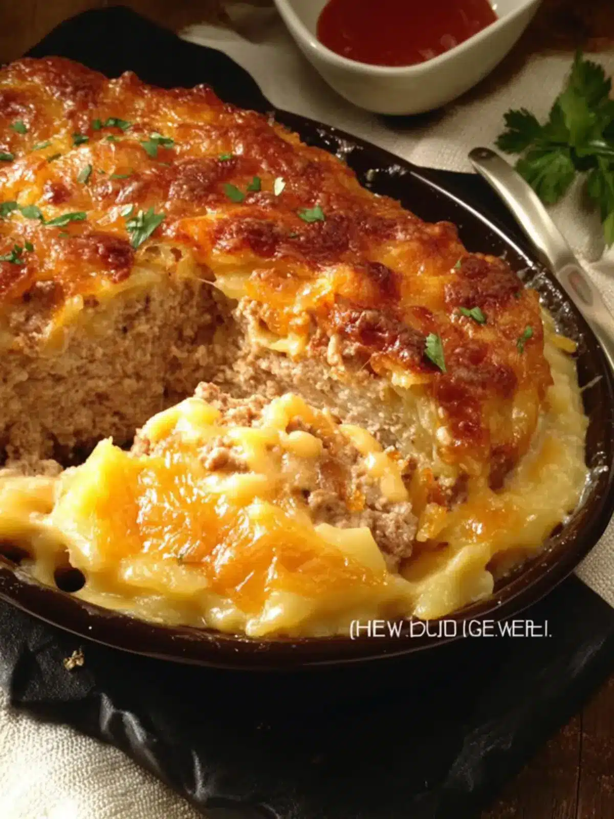 Easy Cheesy Scalloped Potatoes & Meatloaf!
