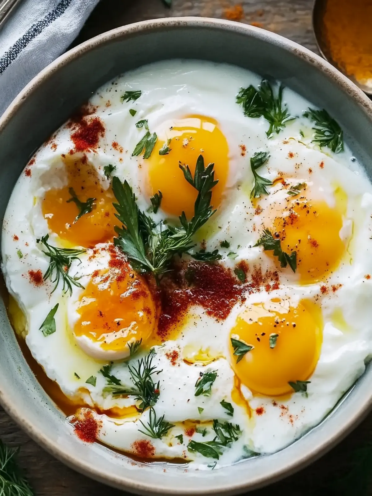 Turkish Eggs (Cilbir): A Creamy and Spiced Mediterranean Breakfast