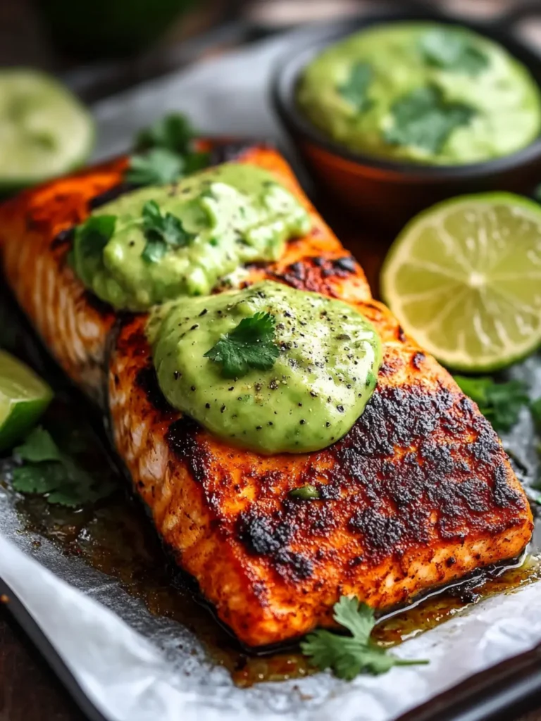 Create Flavorful Memories With Baked Cajun Salmon And Avocado Lime Sauce