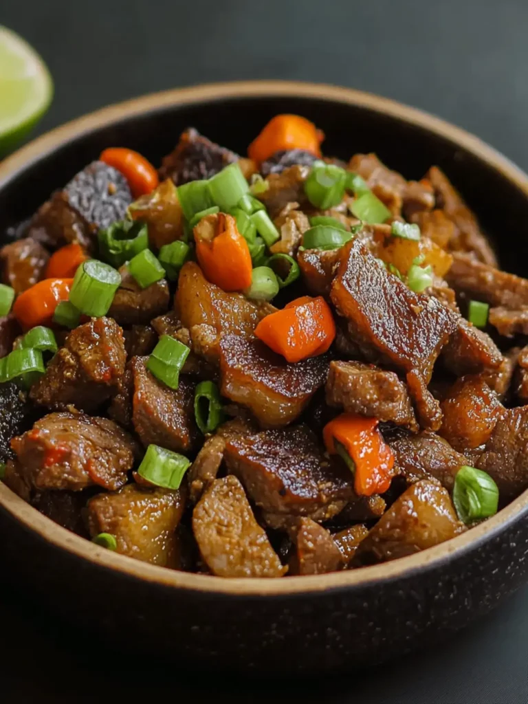 Filipino Bopis (Spicy Pork Lung)