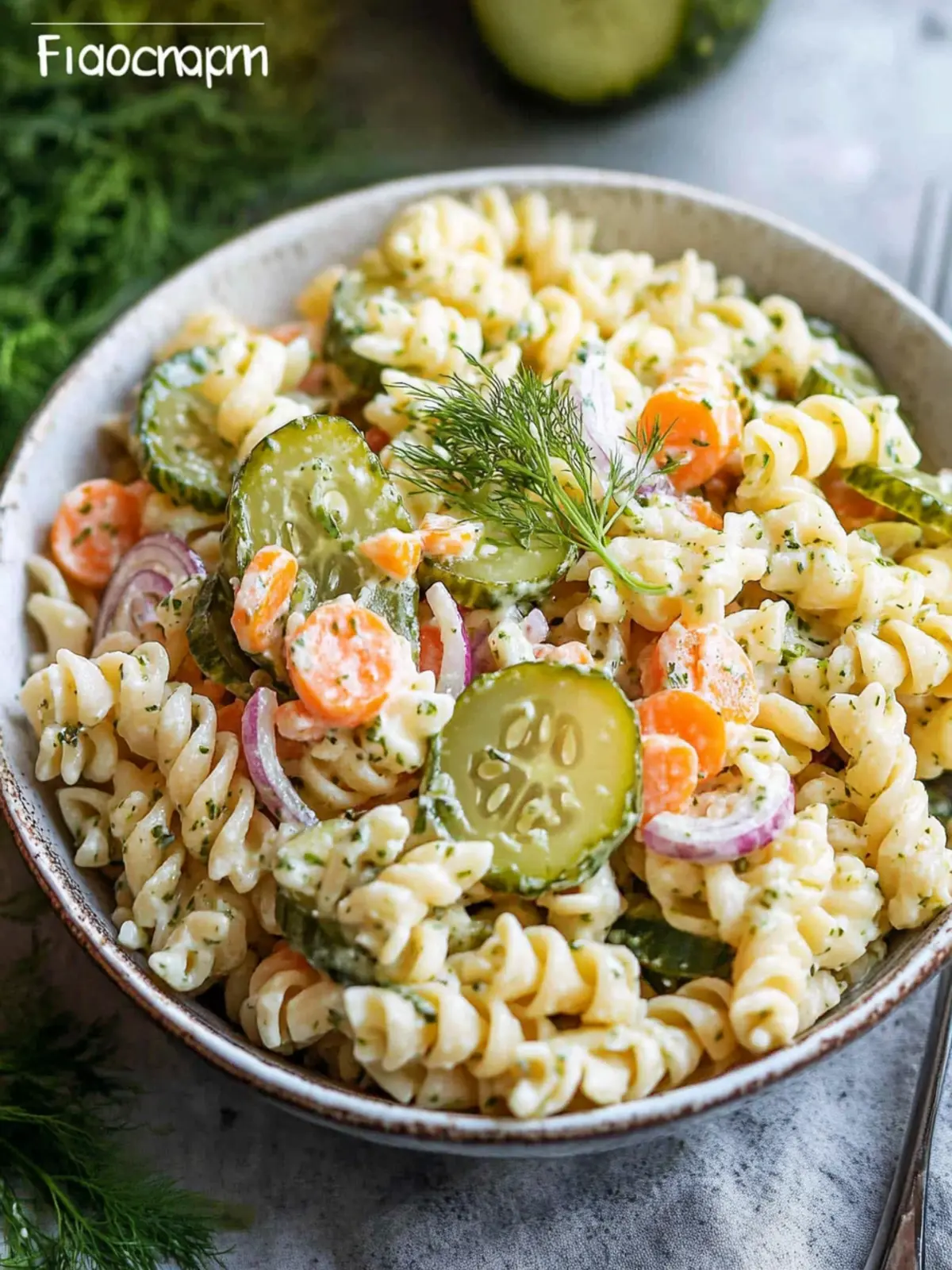 Dill Pickle Pasta Salad That'll Make Your Potluck Pop 3 Dill Pickle Pasta Salad