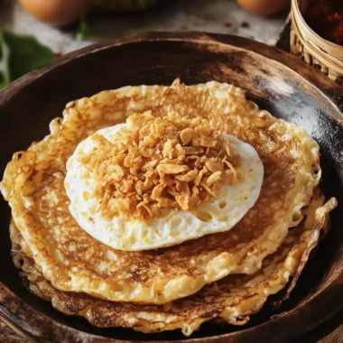 Indonesian Kerak Telor: Crispy Egg Pancake with a Crunchy Twist 10 Indonesian Kerak Telor (Crispy Egg Pancake)